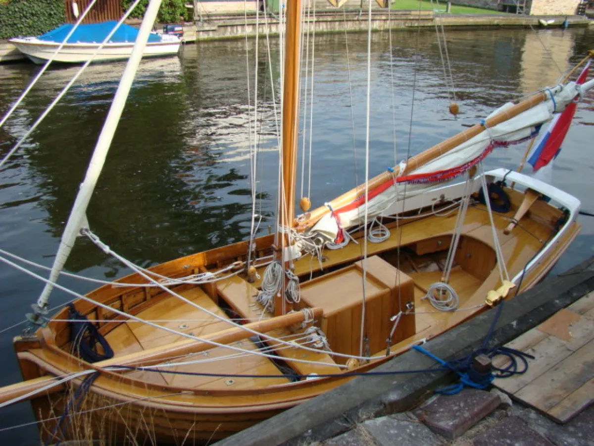 Wood Sloop Kerstholt Spiegel sloep