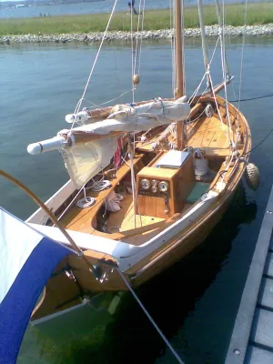 Wood Sloop Kerstholt Spiegel sloep Photo 3