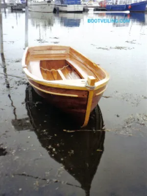 Wood Open zeilboot Jol Houten Jol Photo 1