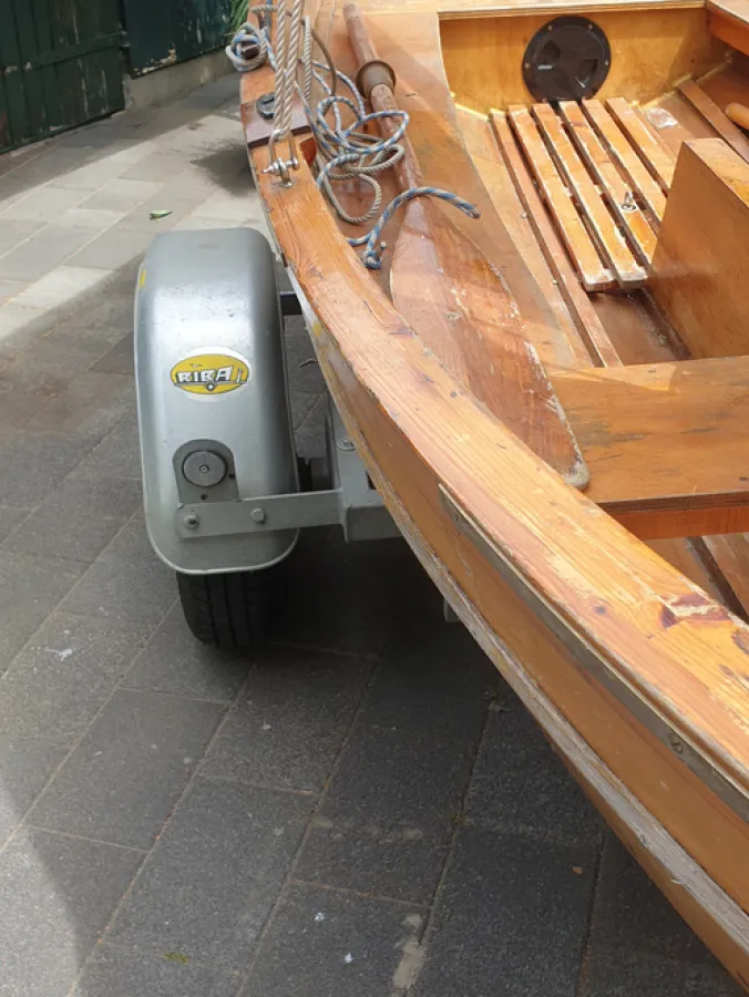 Wood Open zeilboot Jol Houten Jol