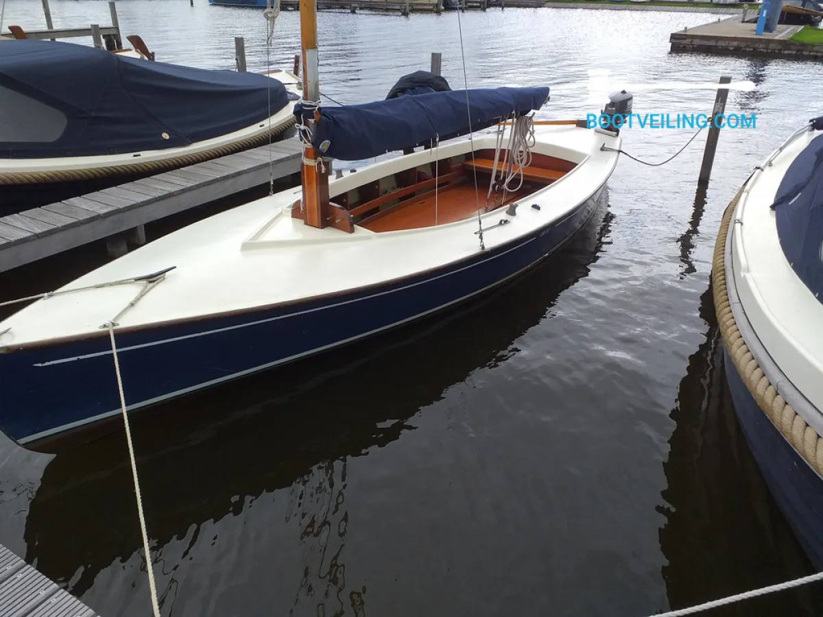 Polyester Open zeilboot Valk Polyester/hout