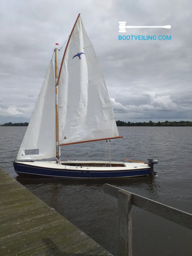 Polyester Open zeilboot Valk Polyester/hout