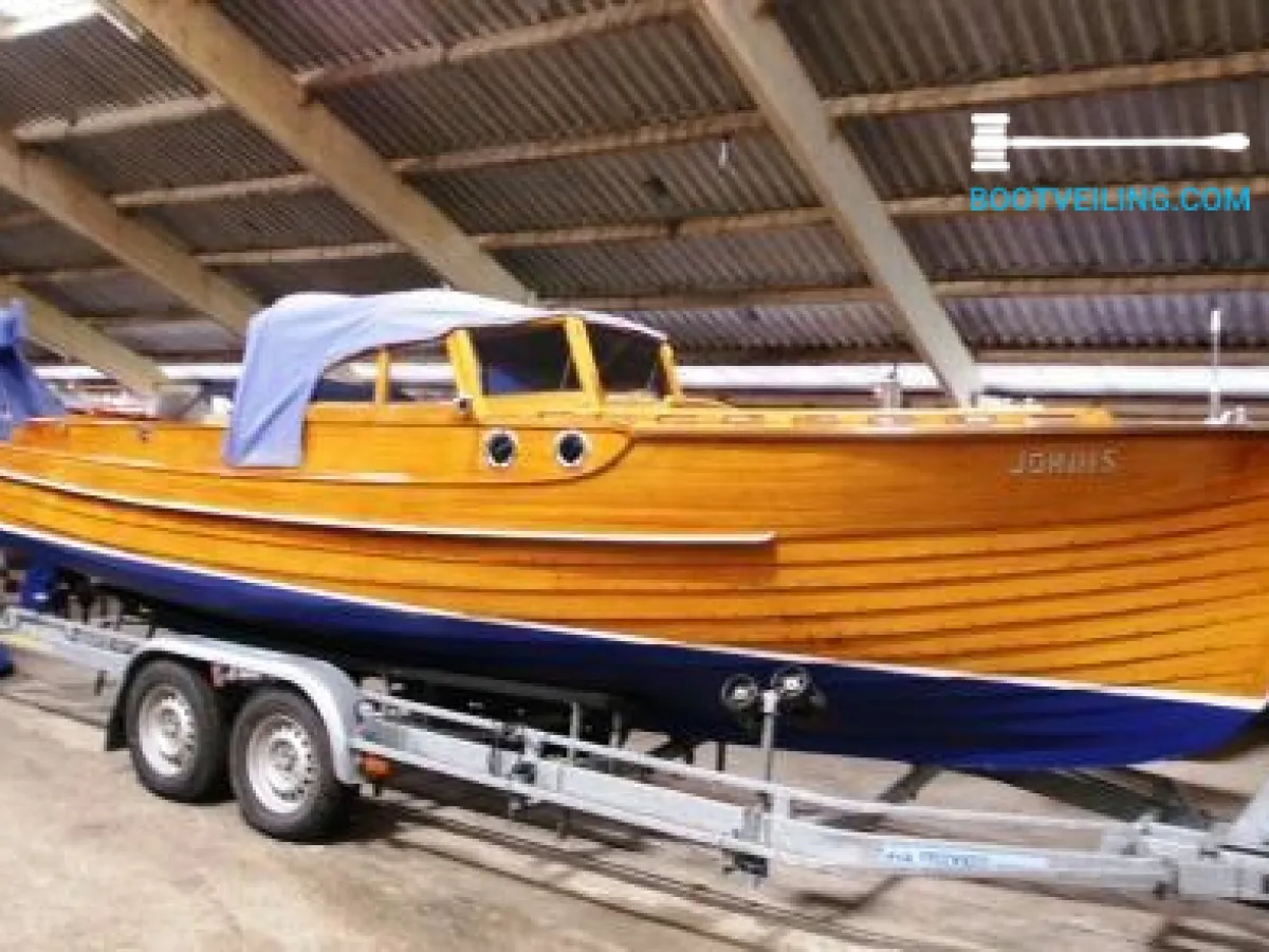 Wood Motorboat Pettersson Salonboot