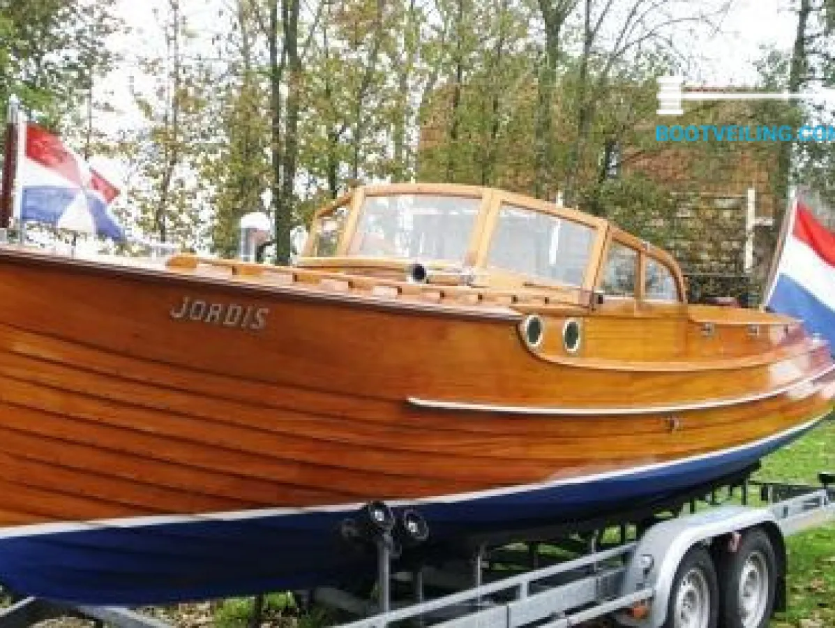 Wood Motorboat Pettersson Salonboot