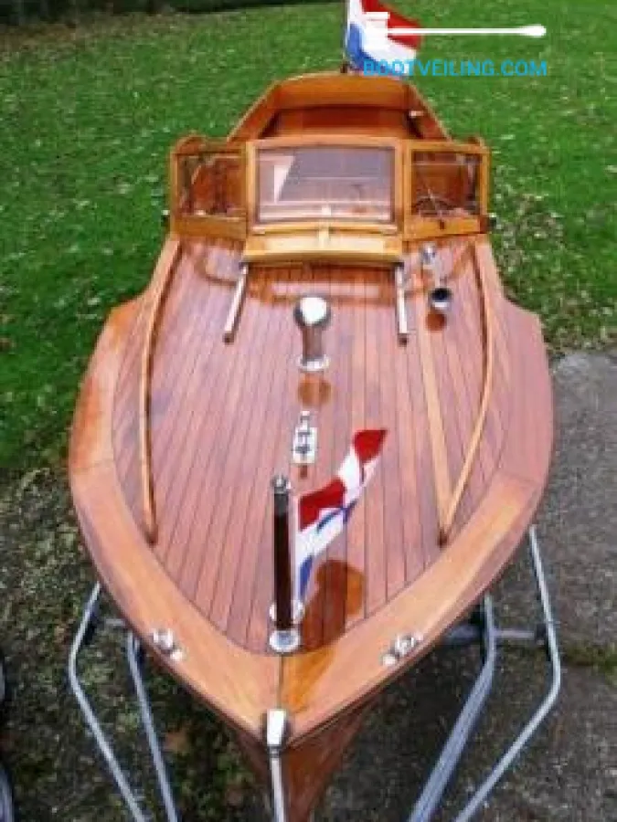 Wood Motorboat Pettersson Salonboot