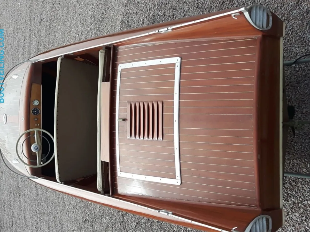 Wood Speedboat Schneider Monsun