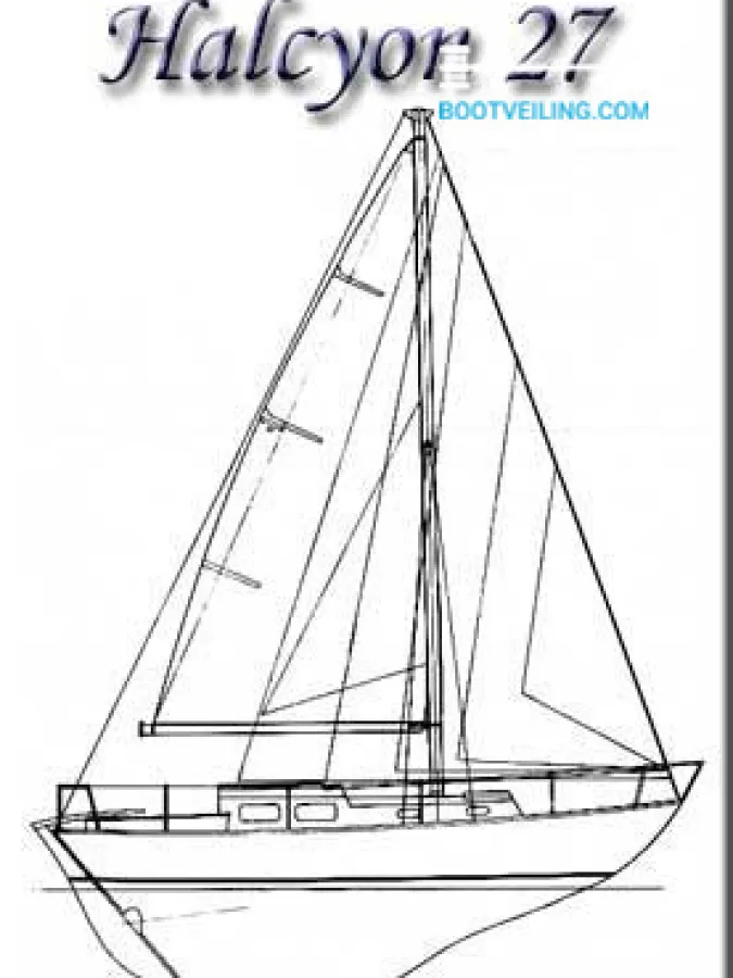 Polyester Sailboat Halcyon 27