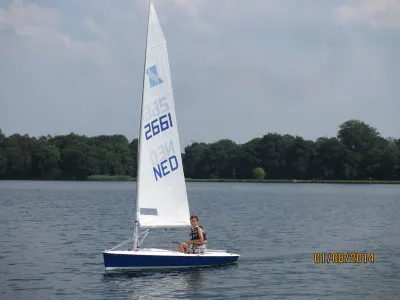 Polyester Sailboat Splash Blue 355 Photo 1