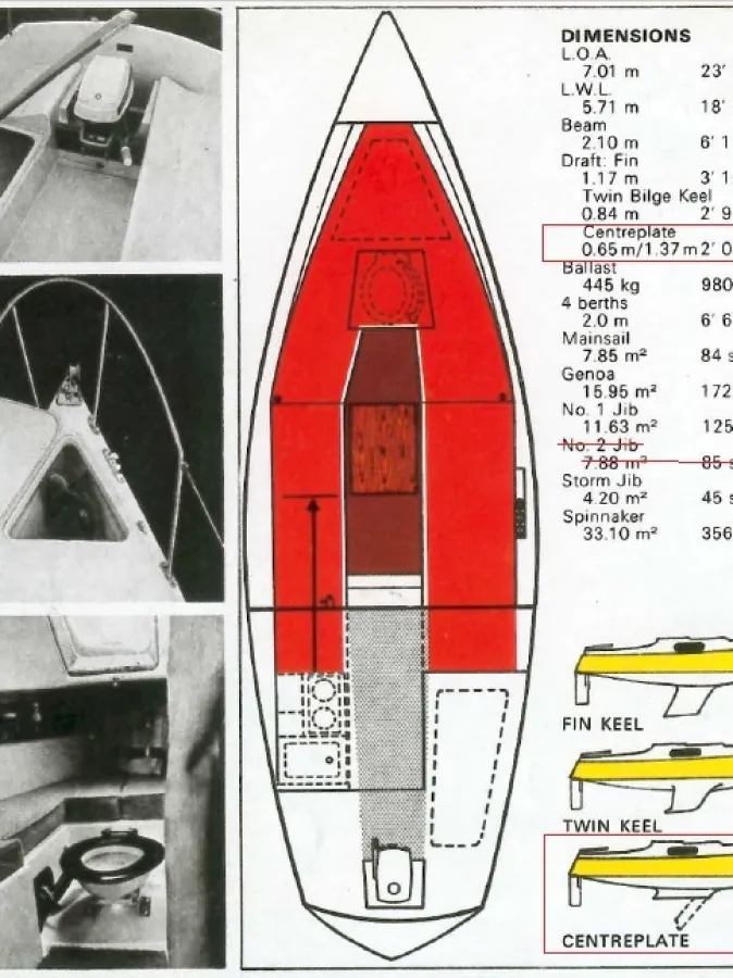 Polyester Sailboat Pandora 700