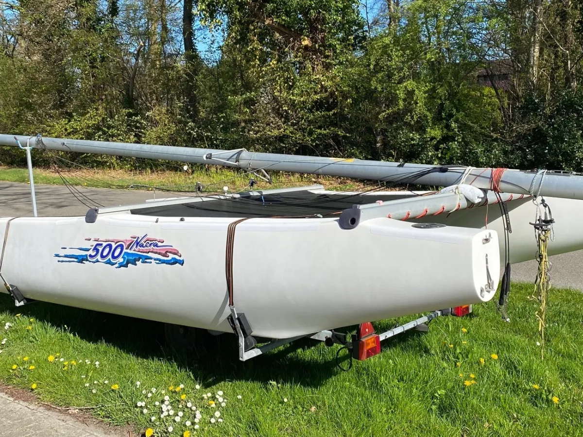 Polyester catamaran Nacra 500