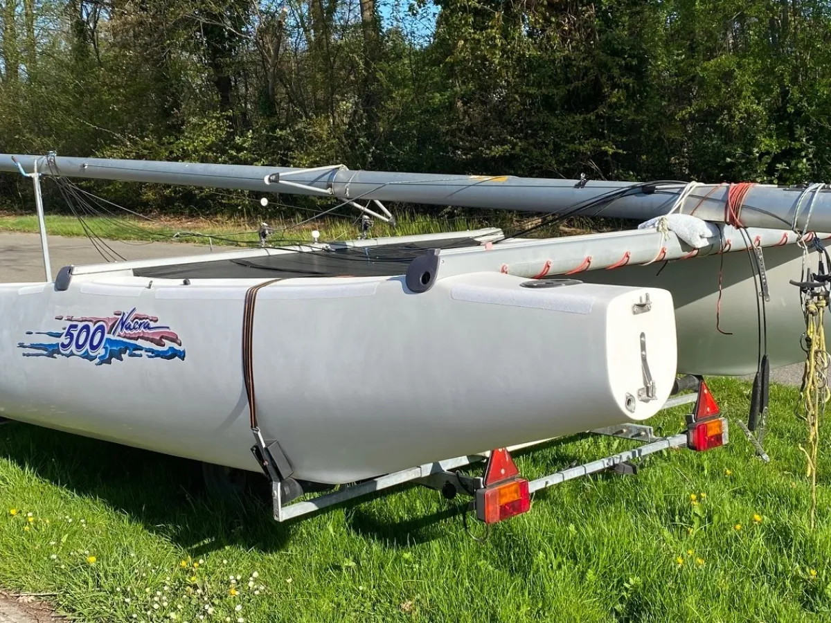 Polyester catamaran Nacra 500