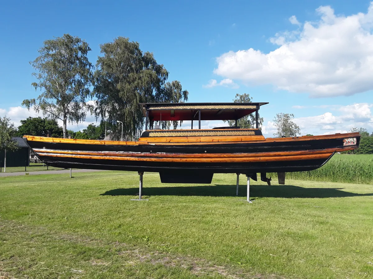 Wood Sloop Chinese Sampan 1100