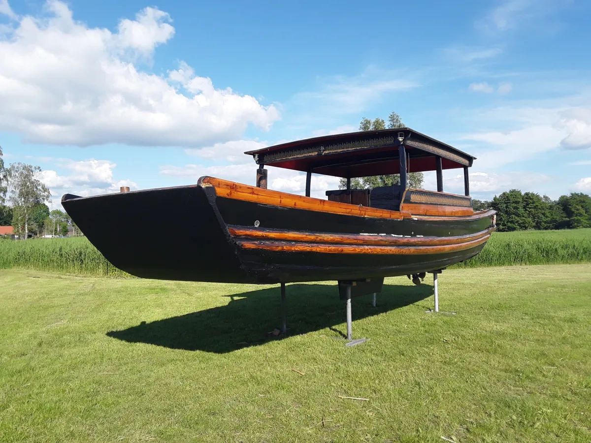 Wood Sloop Chinese Sampan 1100