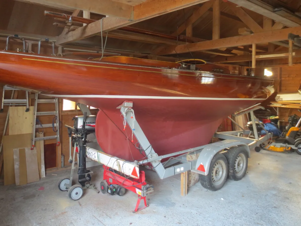 Wood Sailboat Borresen Draak HD198