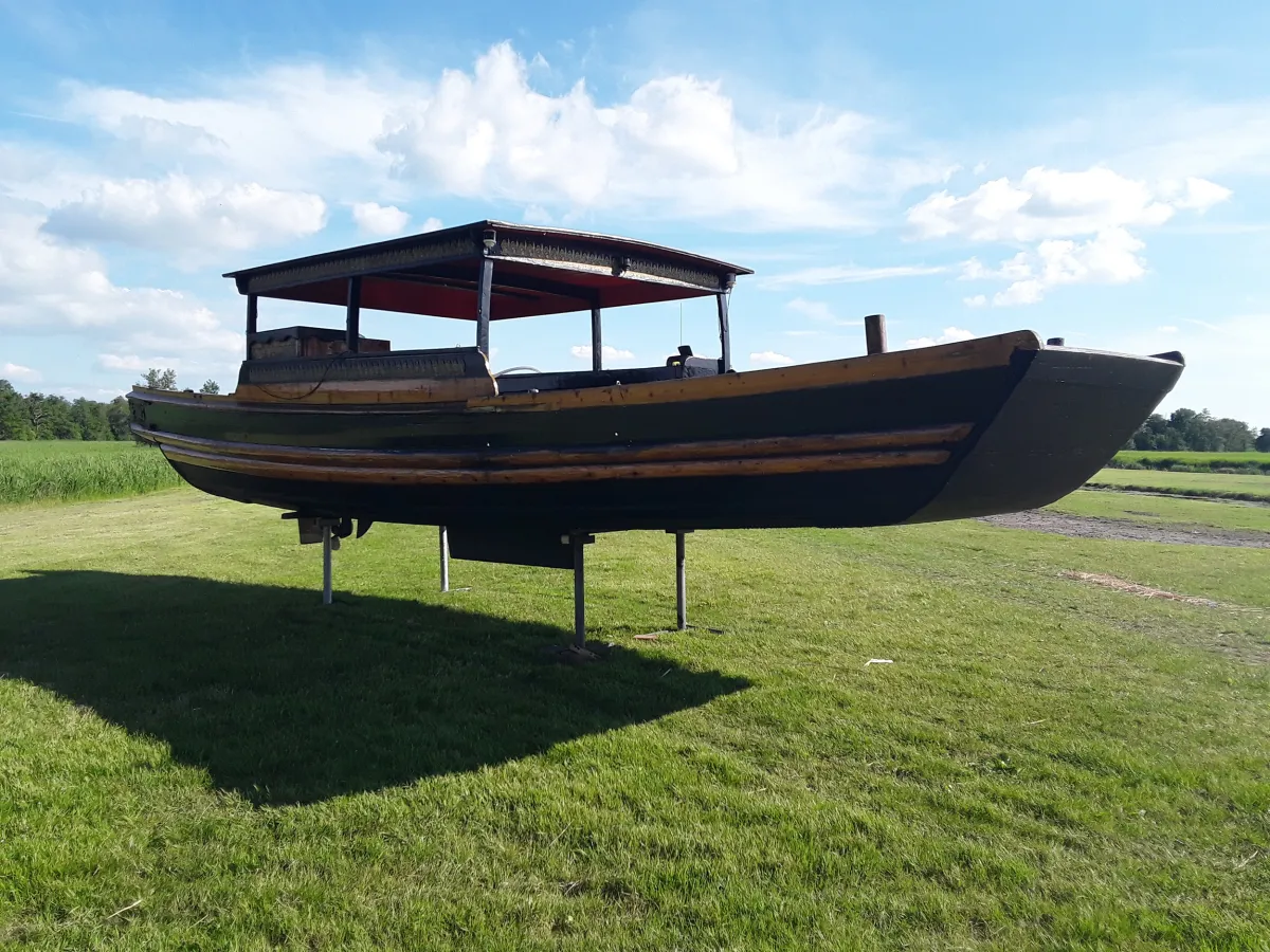 Wood Sloop Chinese Sampan 1100