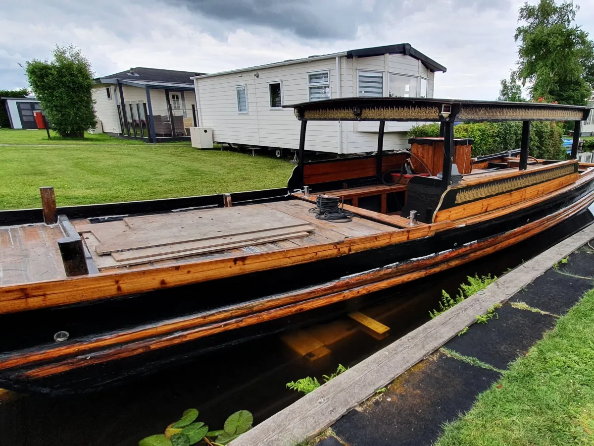 Wood Sloop Chinese Sampan 1100