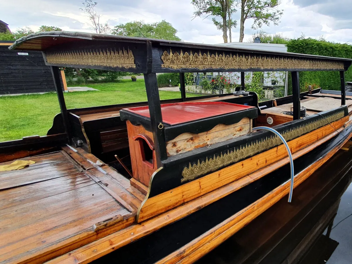 Wood Sloop Chinese Sampan 1100