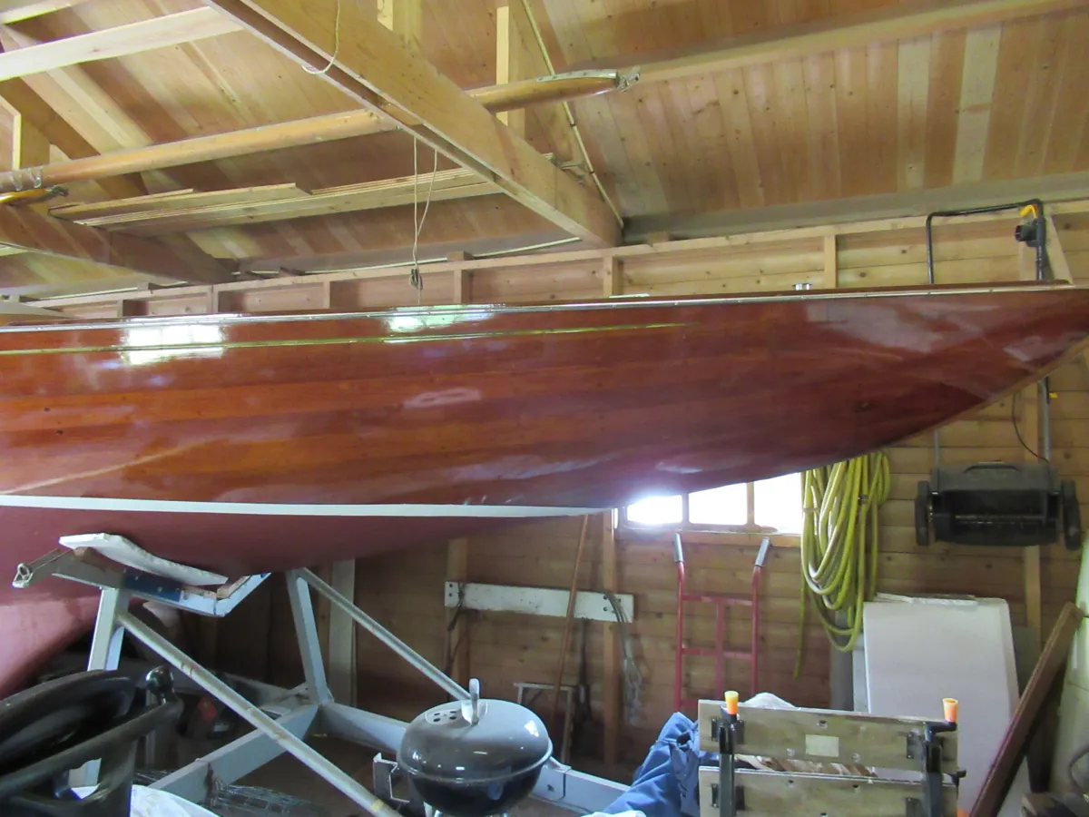 Wood Sailboat Borresen Draak HD198