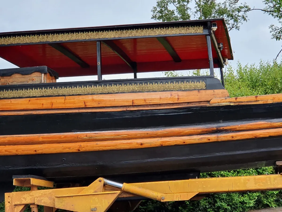 Wood Sloop Chinese Sampan 1100