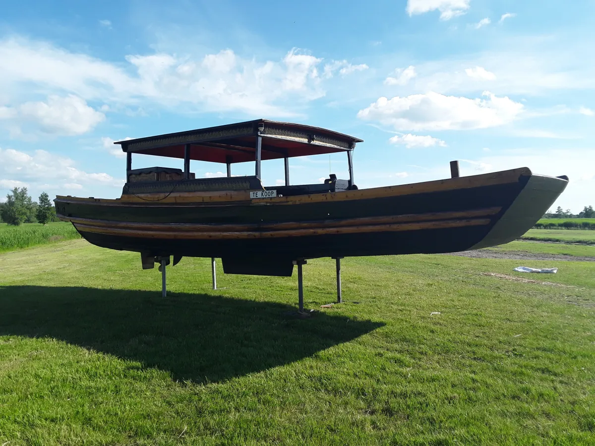 Wood Sloop Chinese Sampan 1100