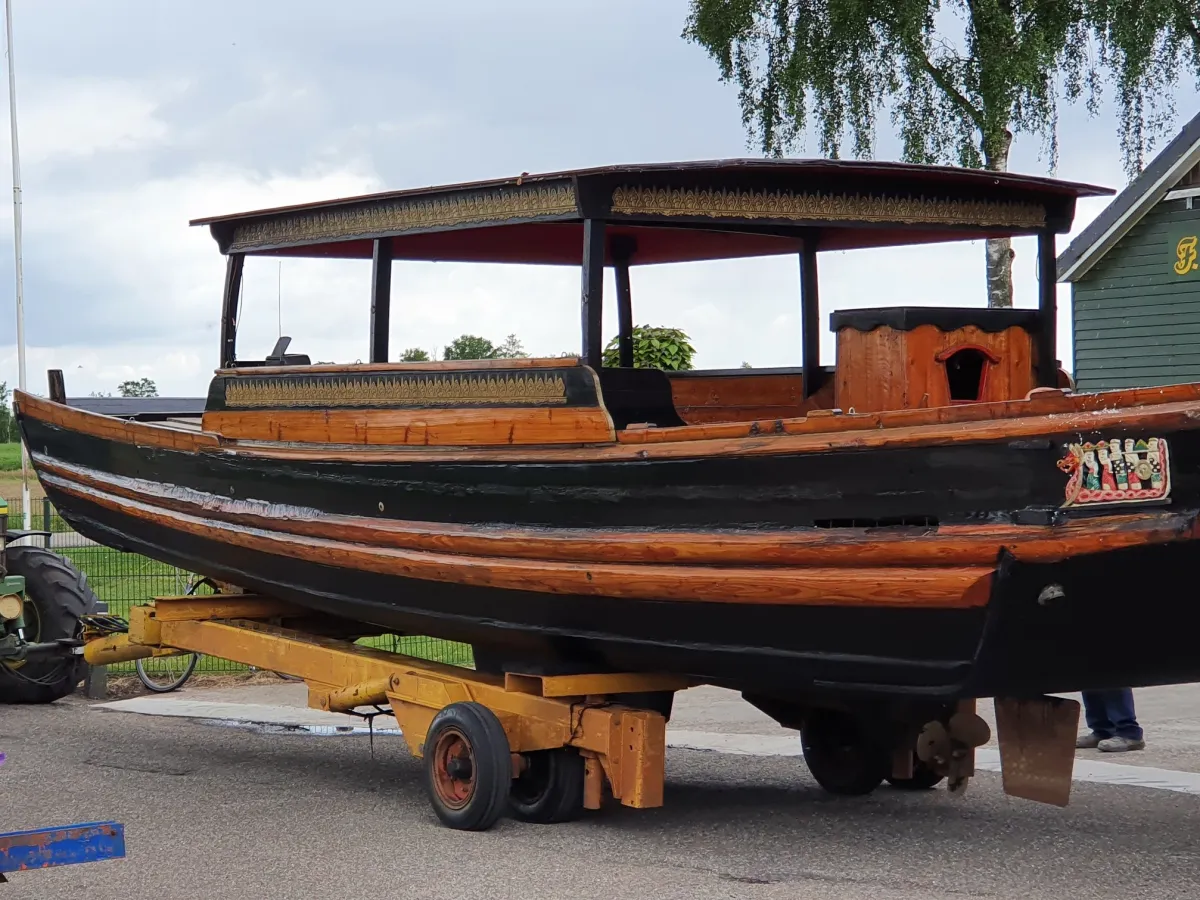 Wood Sloop Chinese Sampan 1100