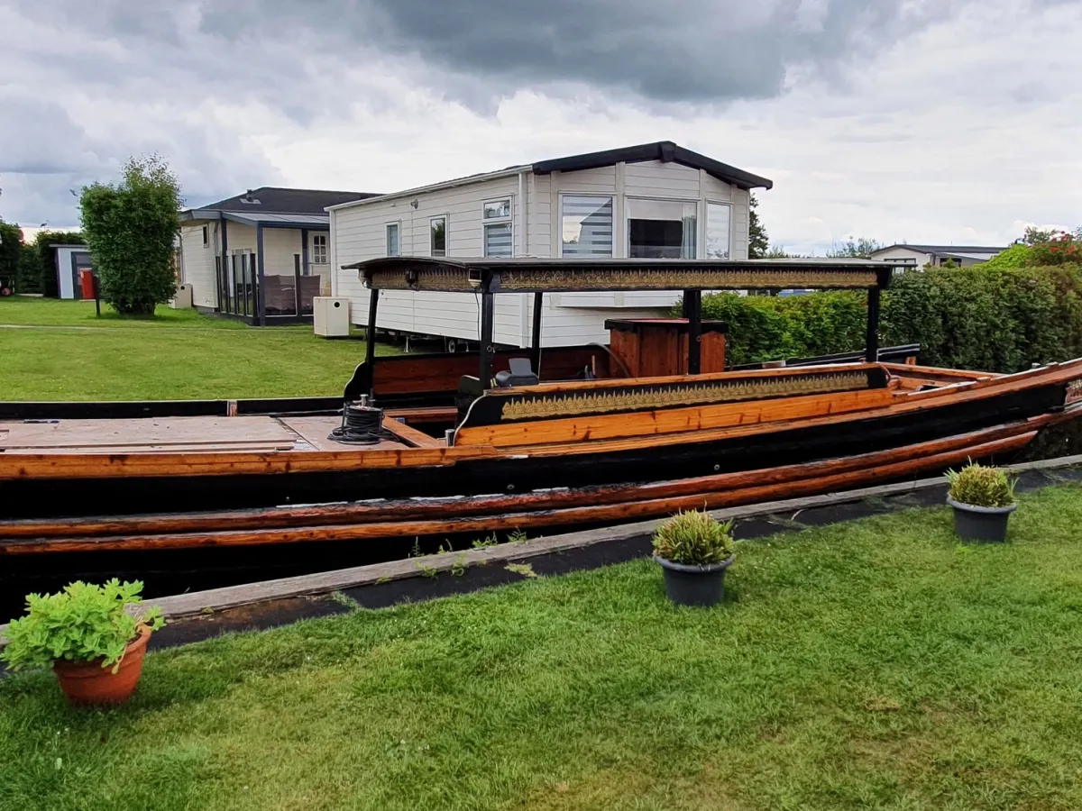 Wood Sloop Chinese Sampan 1100