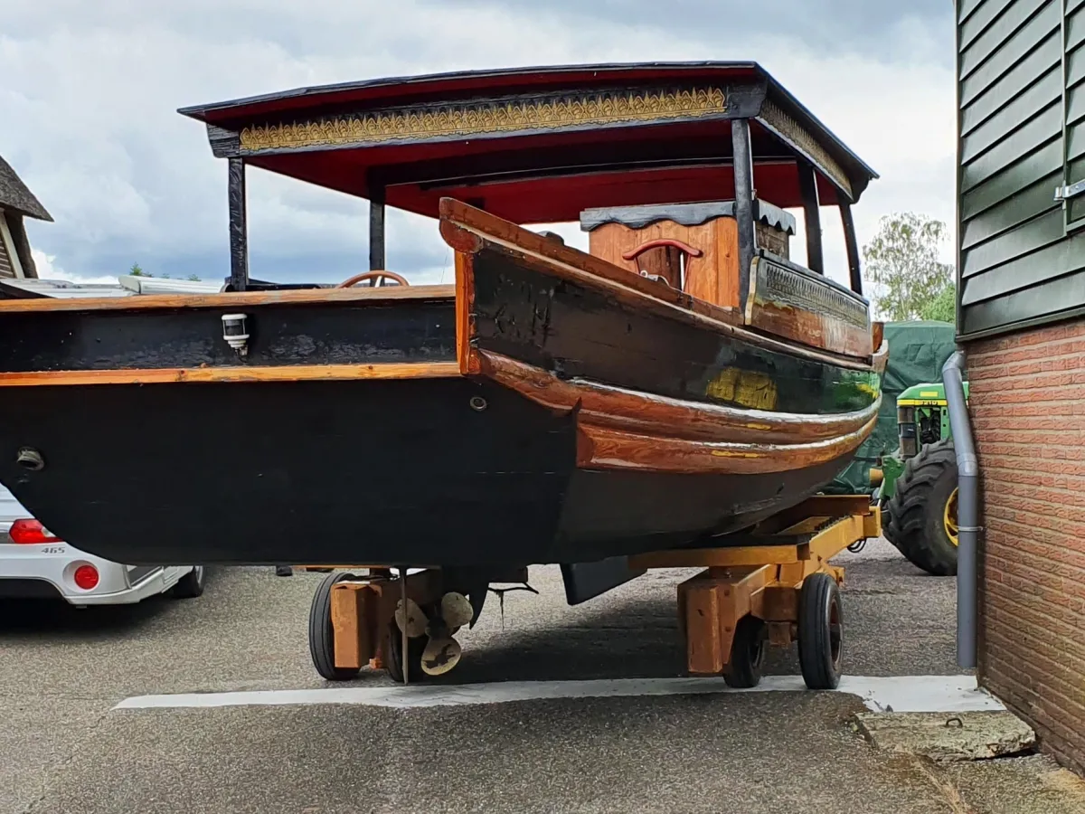 Wood Sloop Chinese Sampan 1100