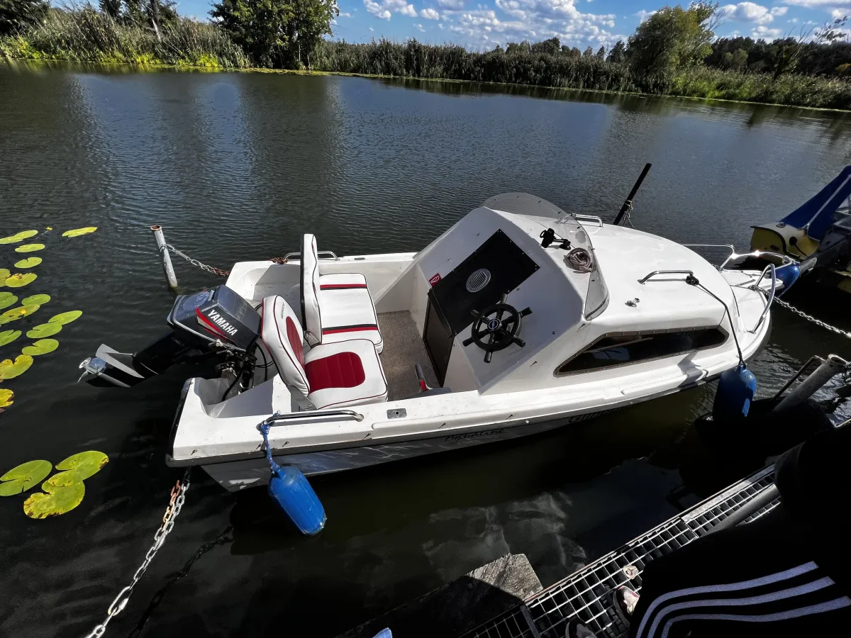 Polyester Motorboat Aqualine Fischer 460