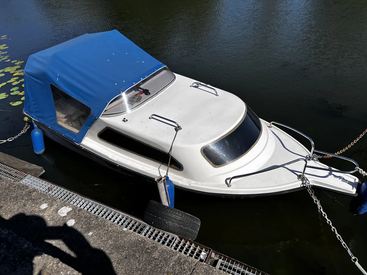 Polyester Motorboat Aqualine Fischer 460