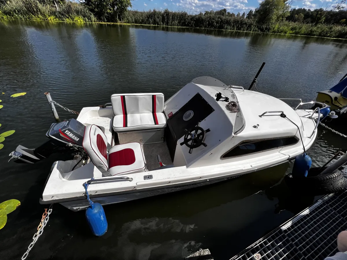 Polyester Motorboat Aqualine Fischer 460