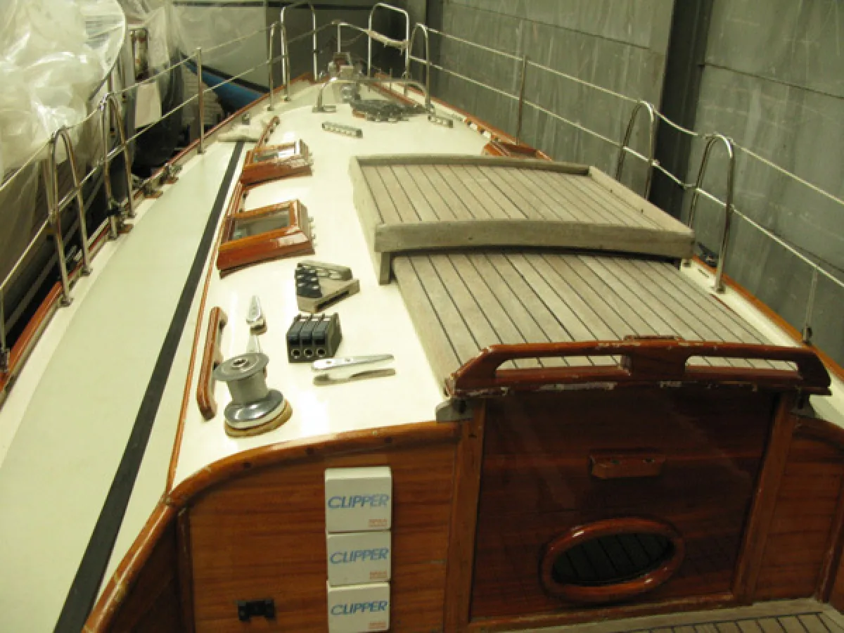 Anderes Material Segelboot Segelboot Klassiek Houten