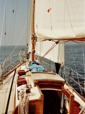 Anderes Material Segelboot Segelboot Klassiek Houten Foto 7