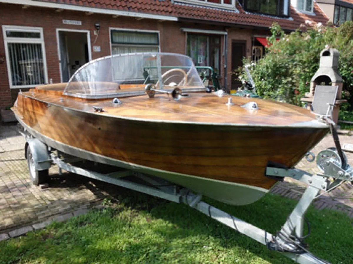 Wood Speedboat Klassieke Speedboot Hout