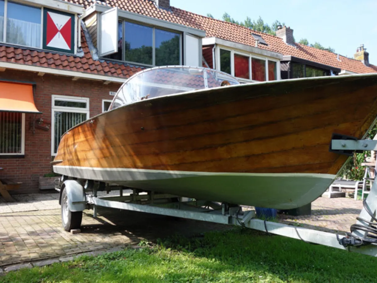 Wood Speedboat Klassieke Speedboot Hout