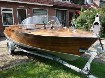 Wood Speedboat Klassieke Speedboot Hout Photo 7