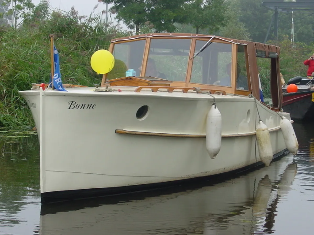 Wood Motorboat Bakdekker Varend Monument