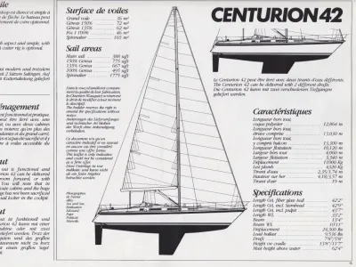 Polyester Sailboat Wauquiez Centurion 42 Photo 23