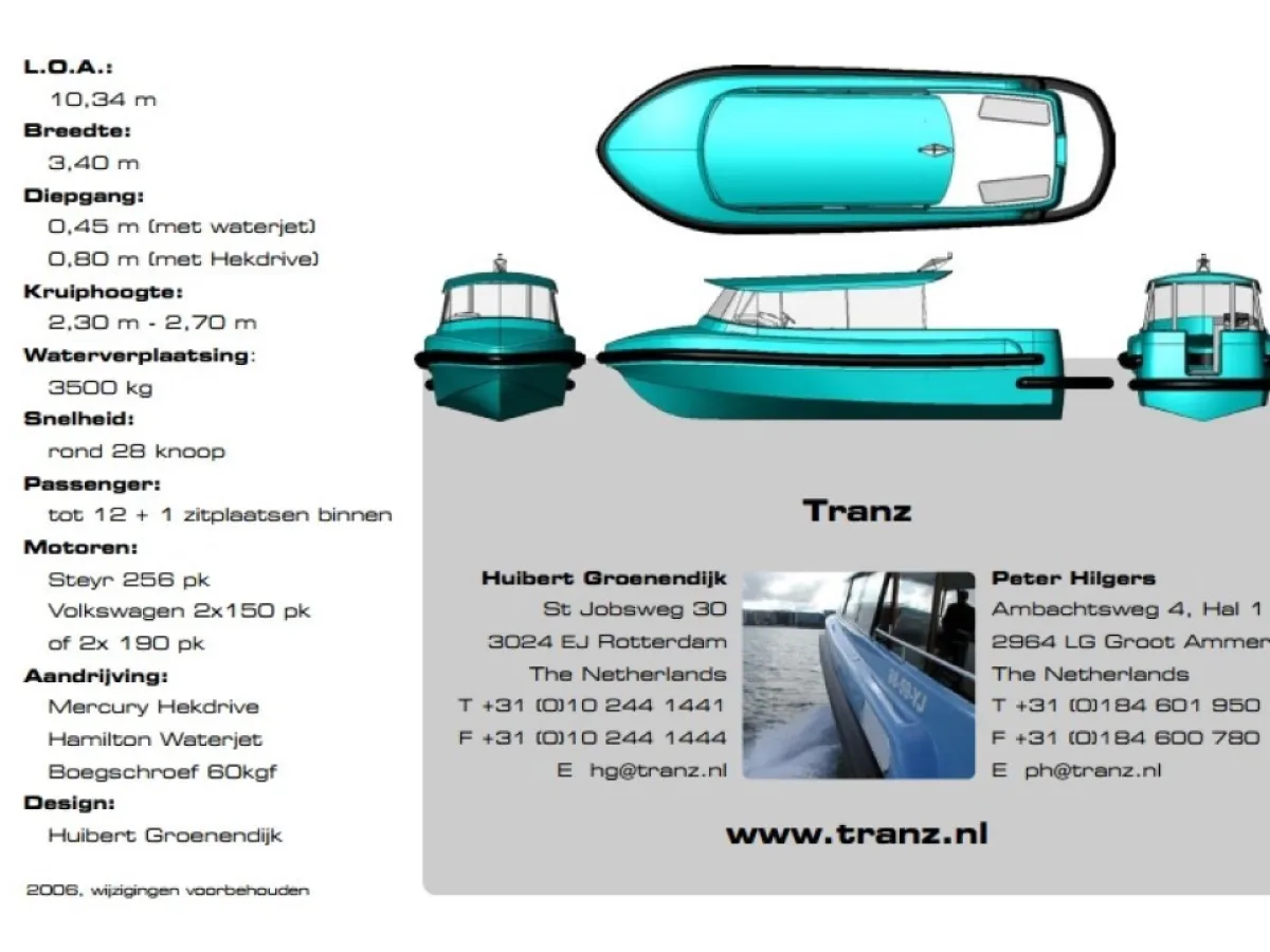 Polyester Workboat Water taxi 34