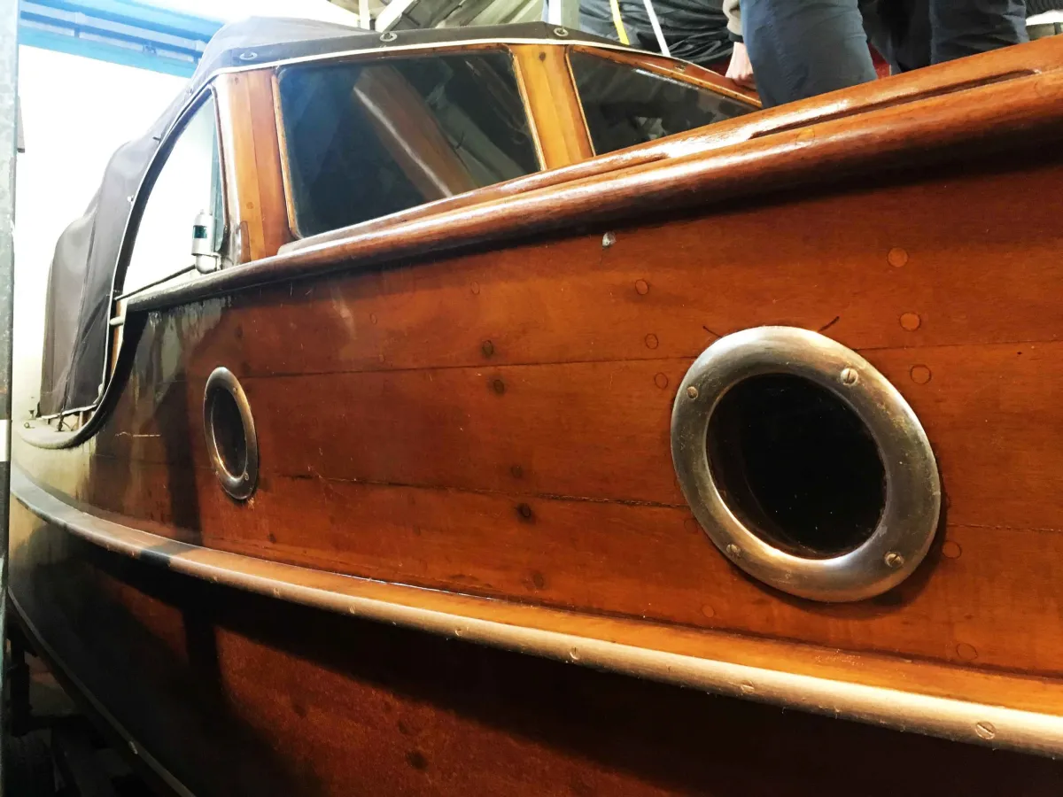 Wood Motorboat Pettersson Salonboot