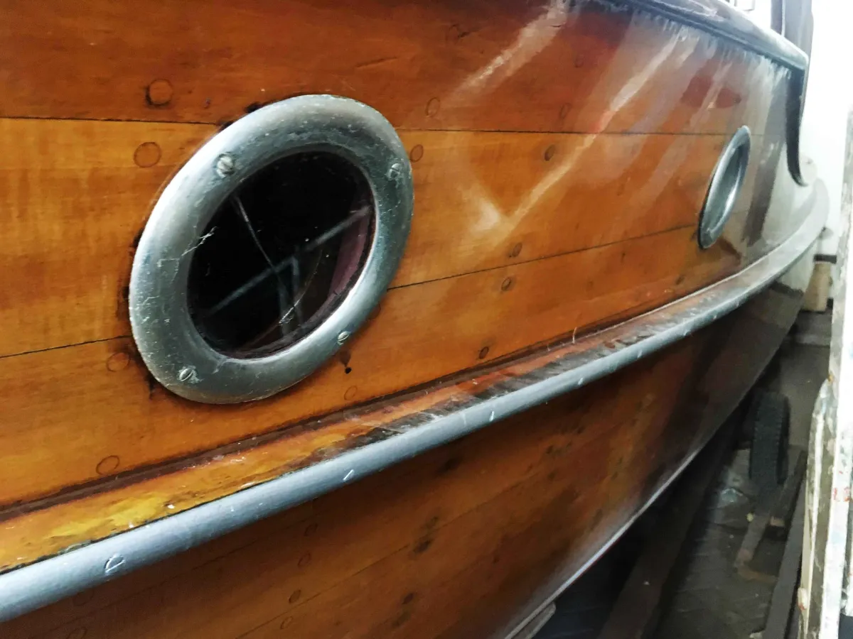 Wood Motorboat Pettersson Salonboot