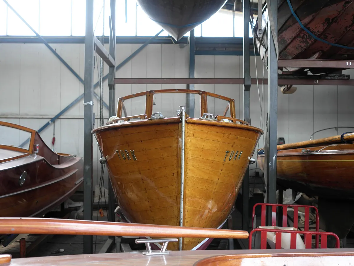 Wood Motorboat Pettersson Salonboot