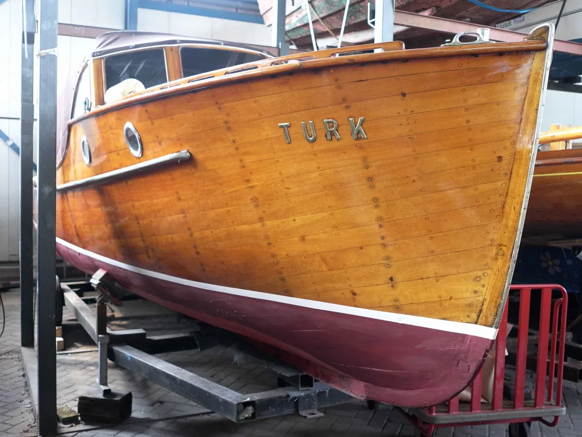 Wood Motorboat Pettersson Salonboot