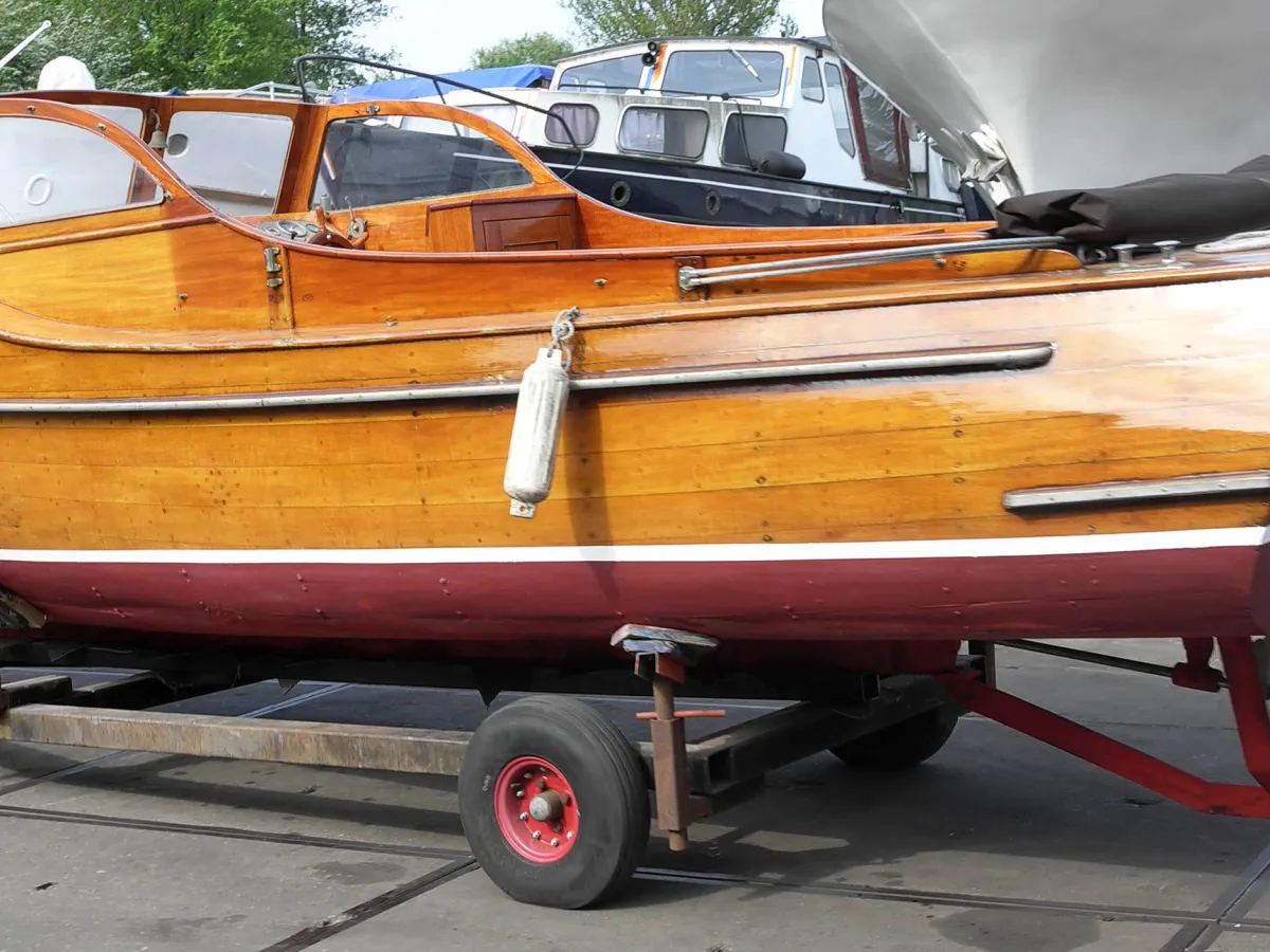 Wood Motorboat Pettersson Salonboot