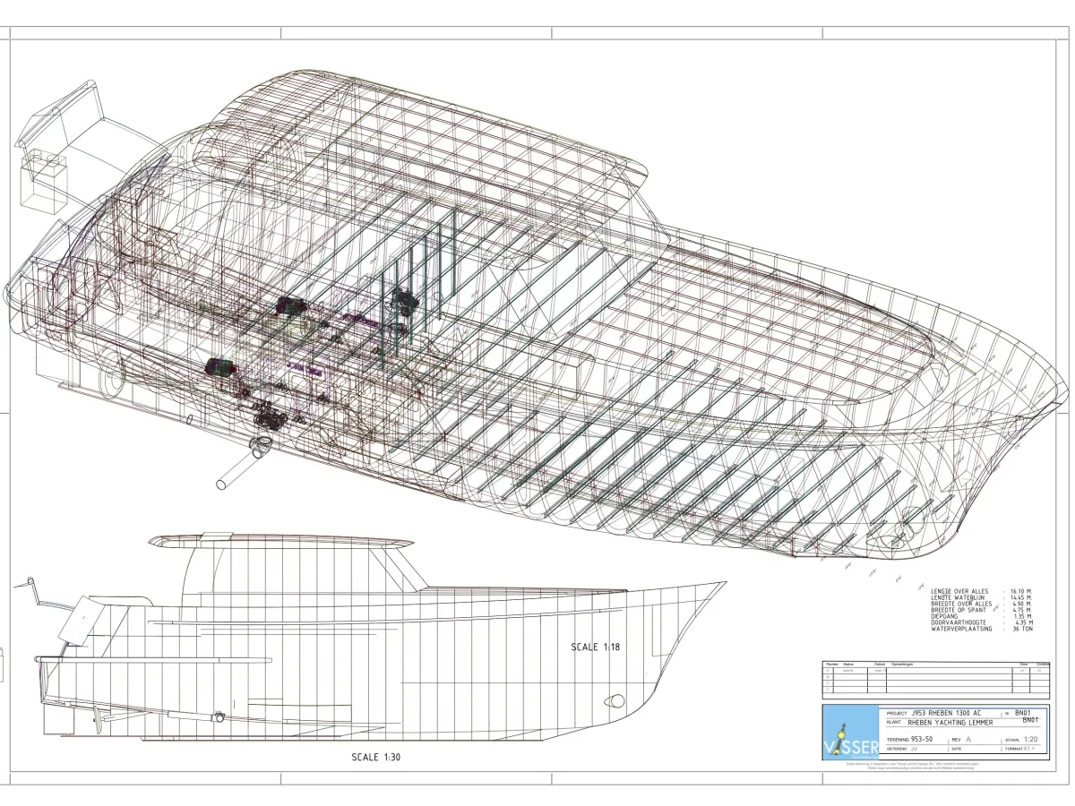 Staal Casco Casco Motorboot 16,30 Meter - 2X 160PK