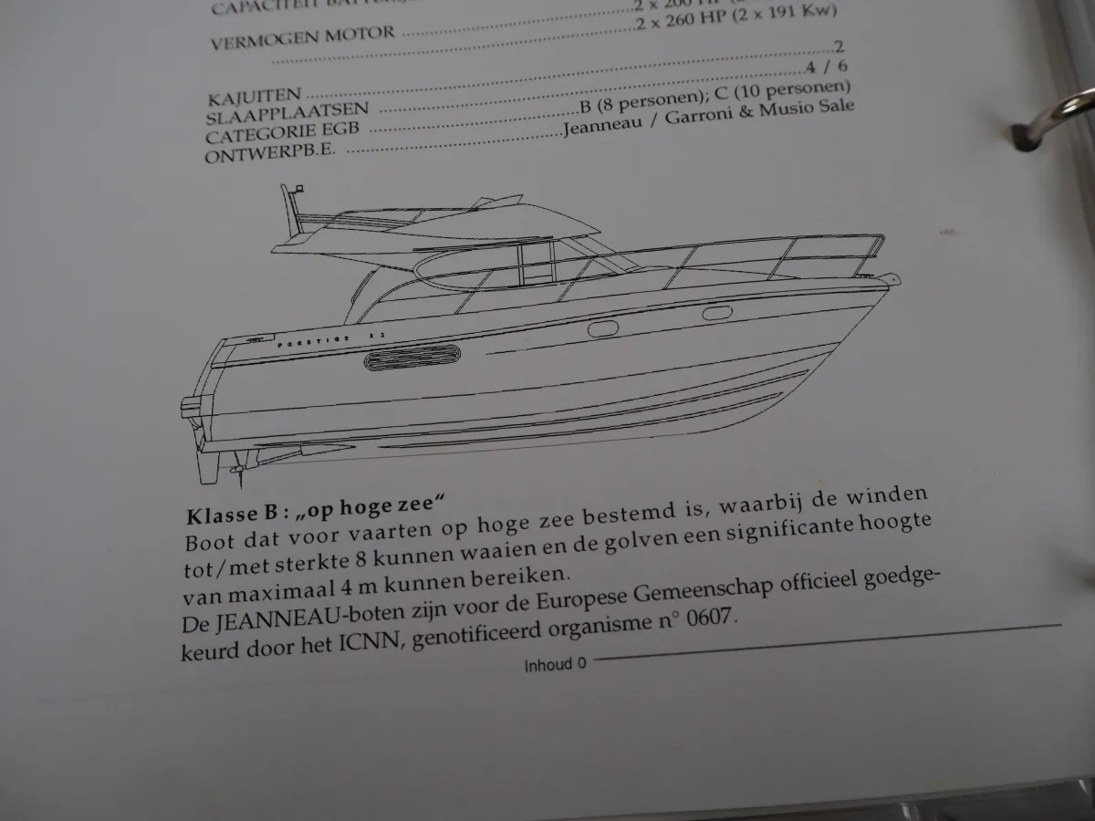 Polyester Motorboat Jeanneau Prestige 32