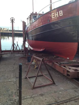 Staal Werkboot IJsselmeer Kotter Foto 11