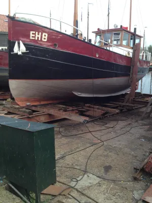 Staal Werkboot IJsselmeer Kotter Foto 14