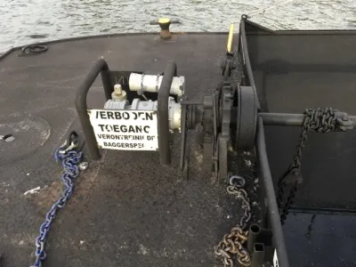 Staal Werkboot Werkboot Onderlosser Foto 3