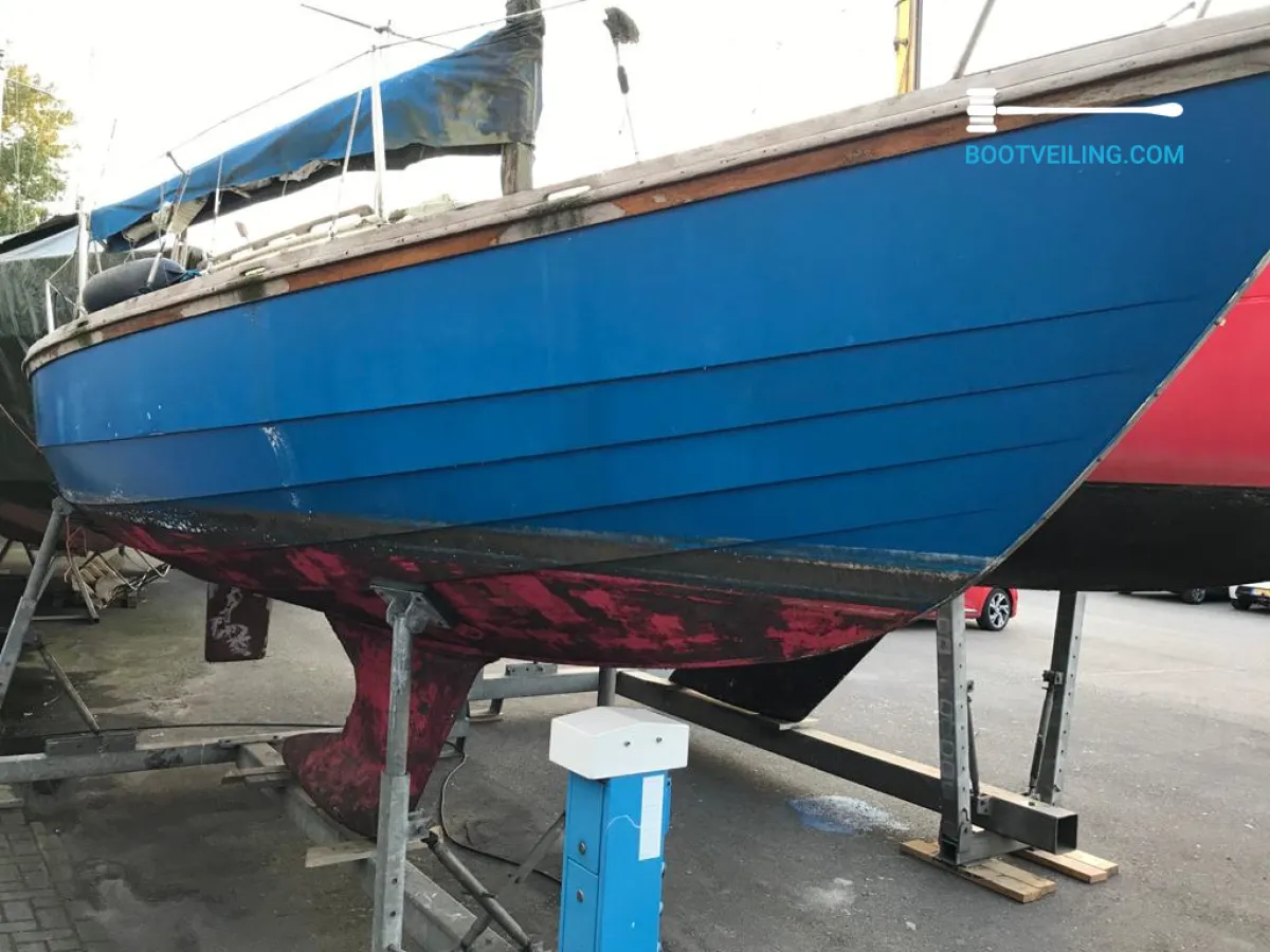 Wood Sailboat Waarschip Kwarttonner 23