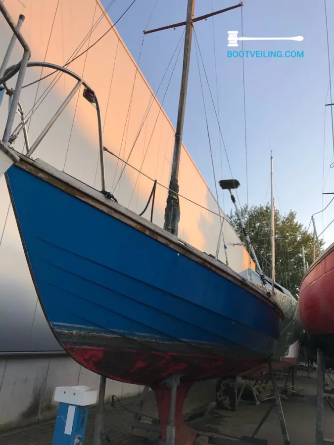 Wood Sailboat Waarschip Kwarttonner 23